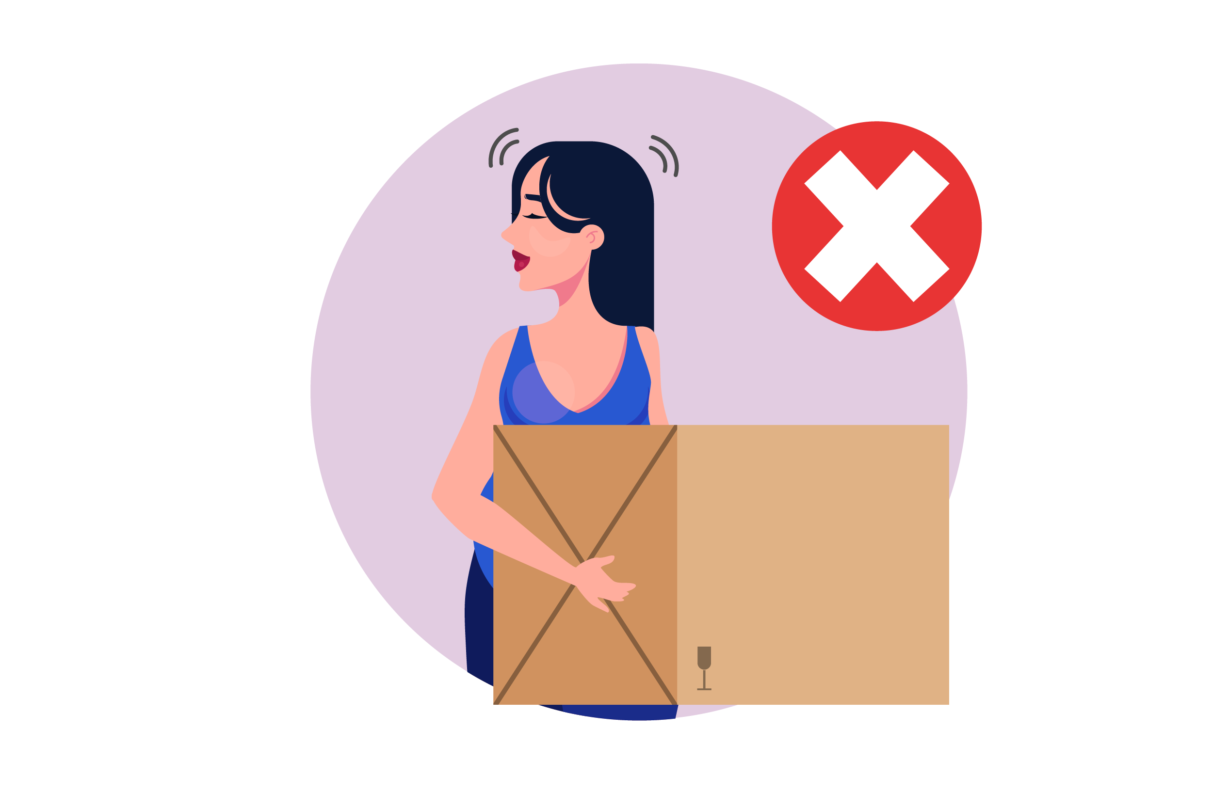Back Pain During Pregnancy-2022-02 Pregnant person carrying oversized box