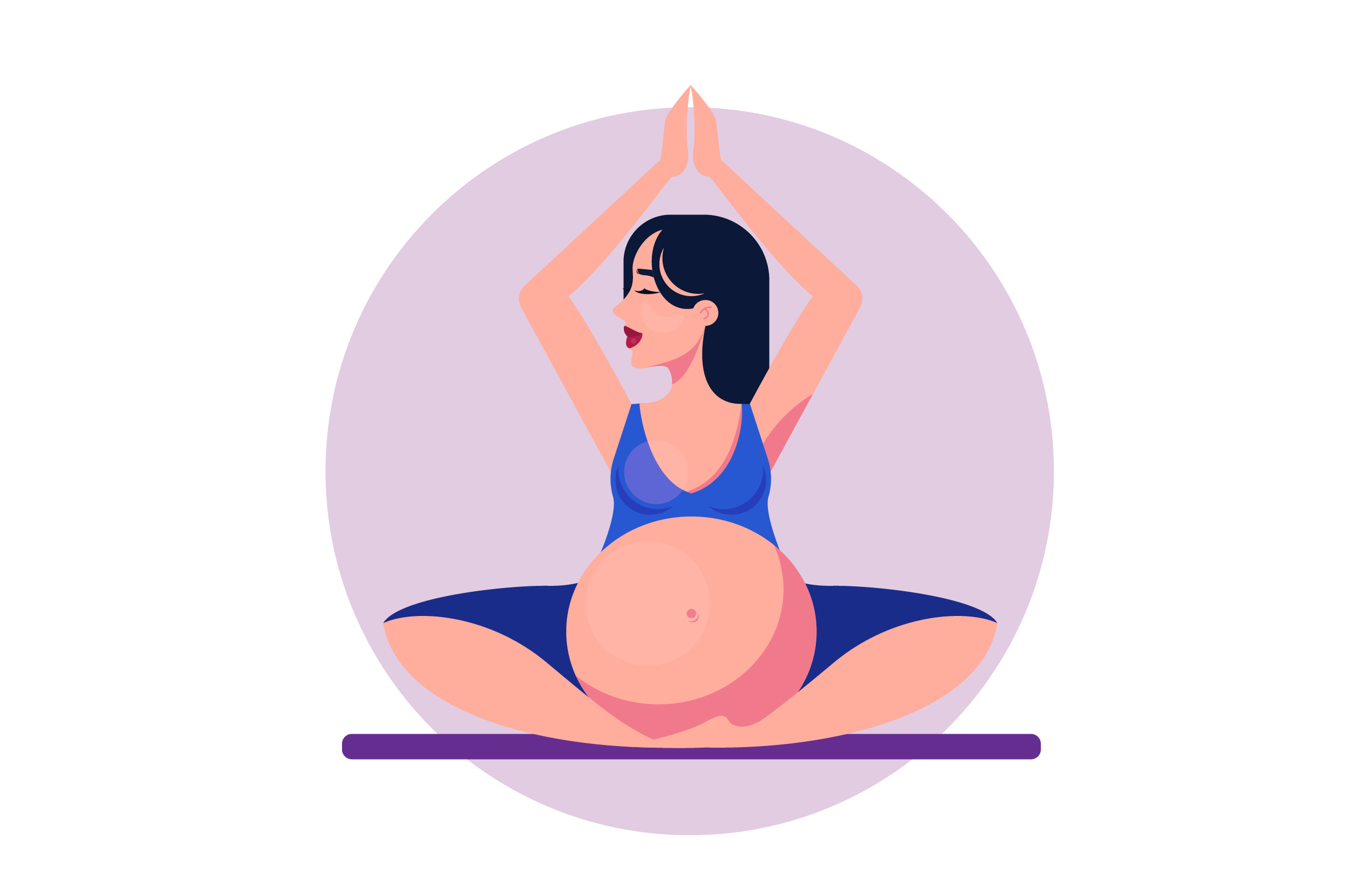 Back Pain During Pregnancy-2022-09 Pregnant person doing light yoga