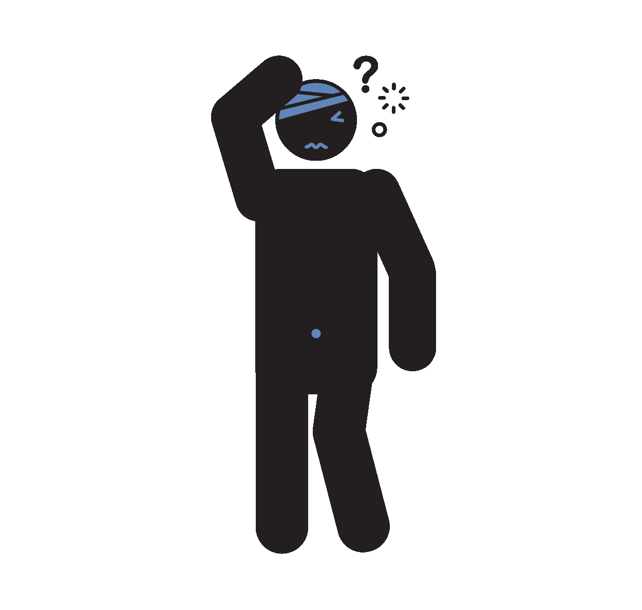head-trauma Head trauma or sudden confusion