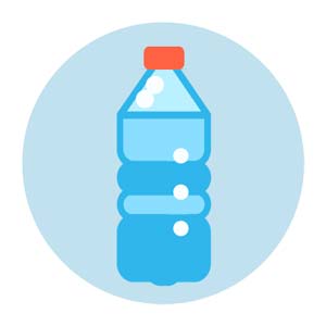 Bottle of drinking water