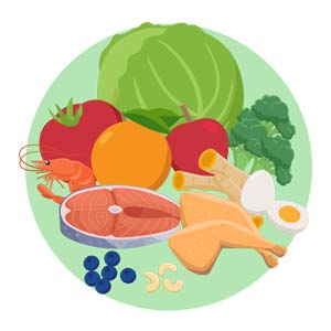 Healthy foods for balanced nutrition