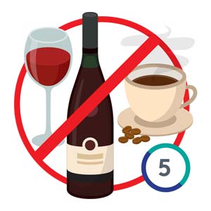 reset-sleep-schedule-05 Limiting alcohol and caffeine before bedtime